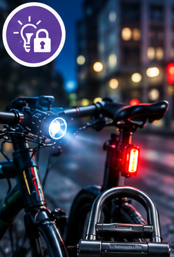 Luces y antirrobo en ciudad: ver, ser visto y aparcar tranquilo